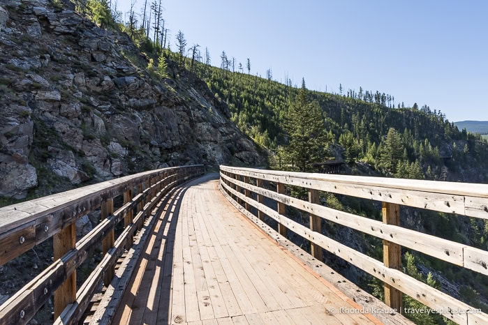 Trestle στο Myra Canyon Trail.